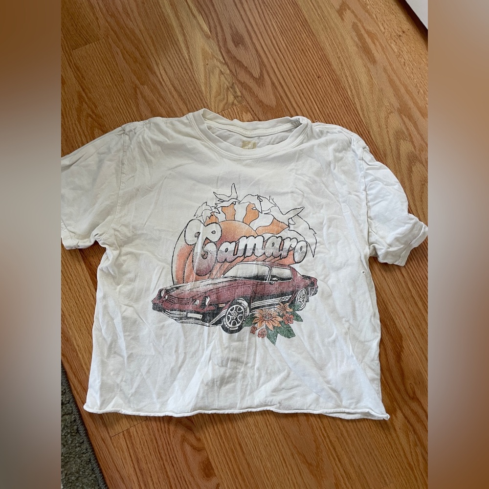 White Camaro Graphic T-Shirt